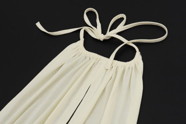Retro Halter Tassel Bodycon Dress Niche Design Backless Slim Mini Dress Vacation Style Sexy Dress - 图片 5