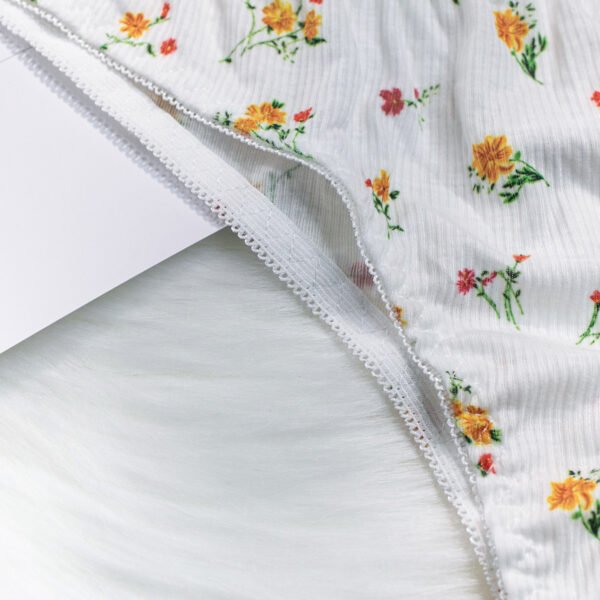 Summer Sexy Lingerie Set  Sexy Rural Underwear Style Small Floral Pattern With Steel Boning - 图片 8