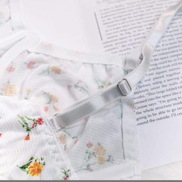 Summer Sexy Lingerie Set  Sexy Rural Underwear Style Small Floral Pattern With Steel Boning - 图片 9