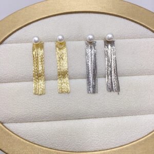Tassel Pearl Earrings, S925 Pure Silver Earrings