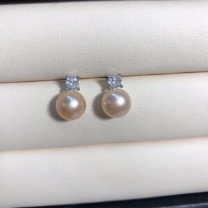 Pearl Stud Earrings Classic Full-Body 925 Sterling Silver Earrings