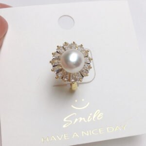 Originated from Zircon Pearl Ring, Natural Freshwater Ring