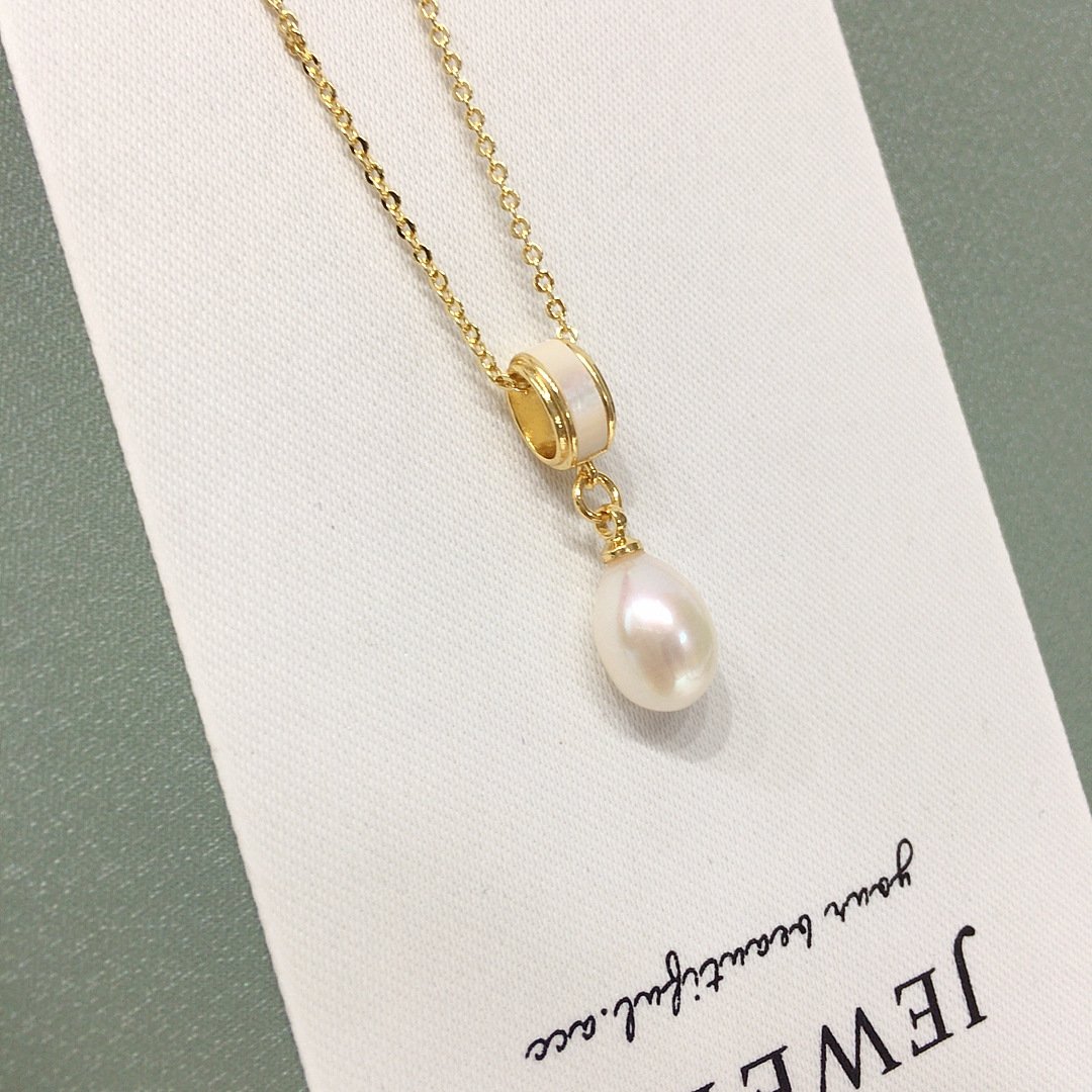 Highlight 5A Grade Natural Pearl Pendant Stud Earrings Set