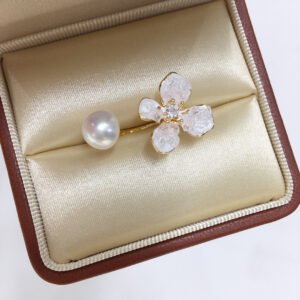 Pearl Ring 5A Grade High Luster Natural Freshwater Pearl Ring