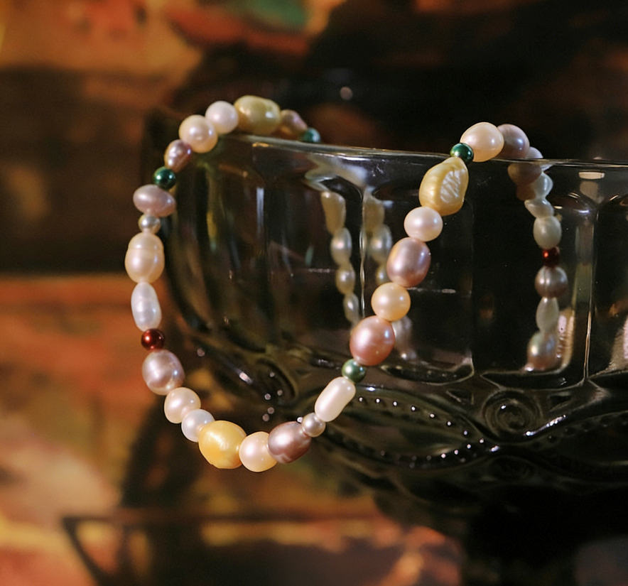 Natural Gradient Pearl Necklace - 图片 4