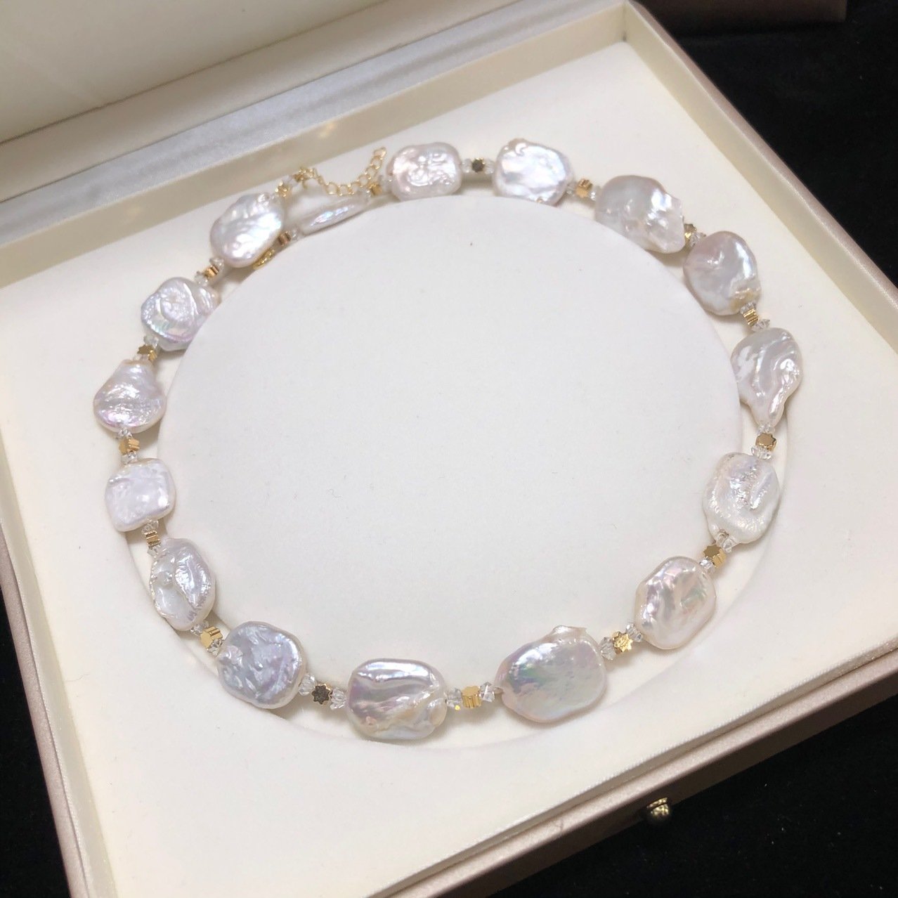 Irregular Baroque Pearl Necklace: Vintage Niche Design - 图片 2