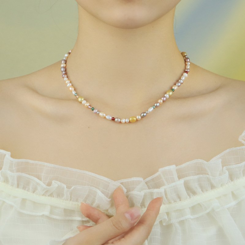 Natural Gradient Pearl Necklace - 图片 5